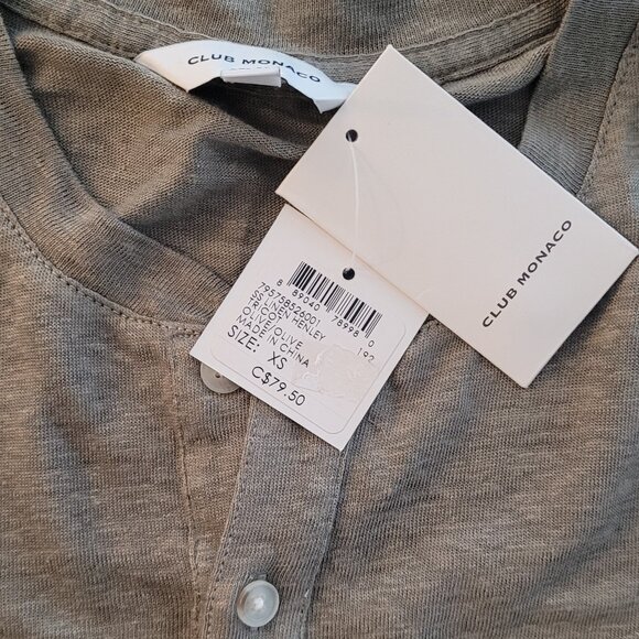 Club Monaco Henley Short Sleeve - Picture 4 of 7